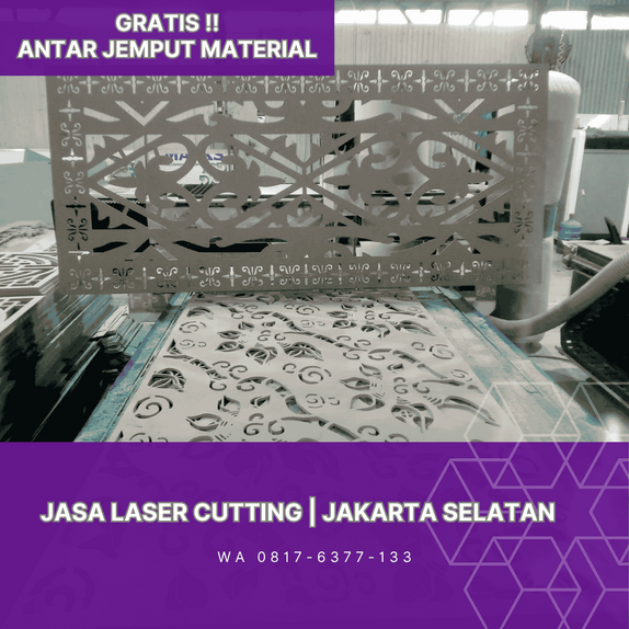 mesin laser cutting kebayoran baru proses pemotongan presisi