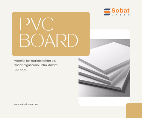 Layanan jasa laser cutting pvc board