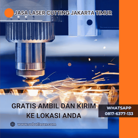 mesin laser cutting plat besi berteknologi tinggi sedang melakukan pemotongan presisi untuk proyek pagar dan dekorasi di jakarta timur